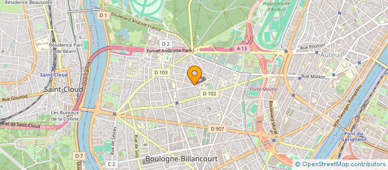 localisation de l'entreprise LA GENERALE D'EQUIPEMENT IMMOBILIER à BOULOGNE-BILLANCOURT
