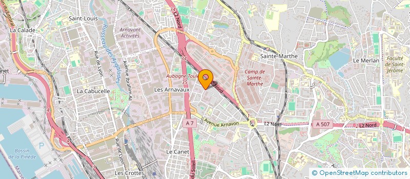 localisation de l'entreprise LA GENERALE D'ESPACES VERTS à MARSEILLE