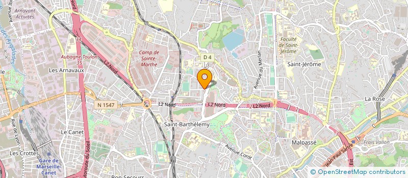 localisation de l'entreprise LA GENERALE D ETANCHEITE à MARSEILLE