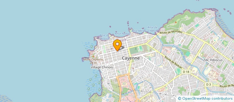 localisation de l'entreprise LA GENERALE D'INGENIERIE FLUIDES & VRD GUYANE  CAYENNE