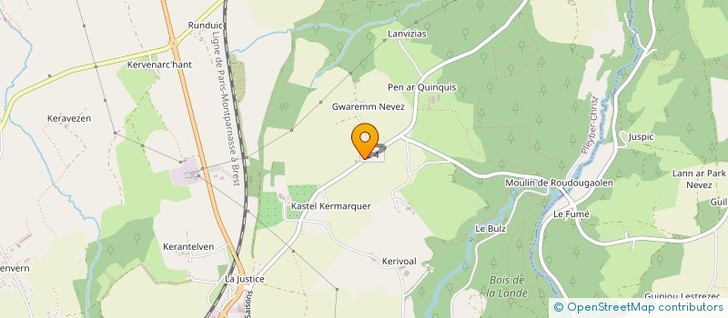 localisation de l'entreprise LA GENERALE D'OCCASE  SAINT-THEGONNEC LOC-EGUINER