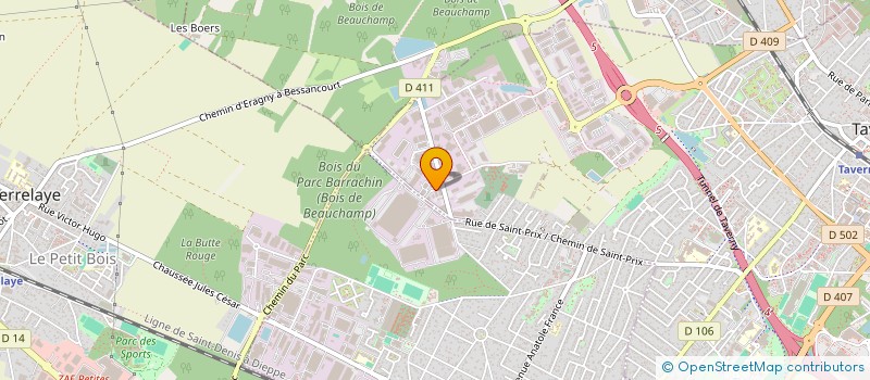 localisation de l'entreprise LA GENERALE D OUTILLAGE à TAVERNY