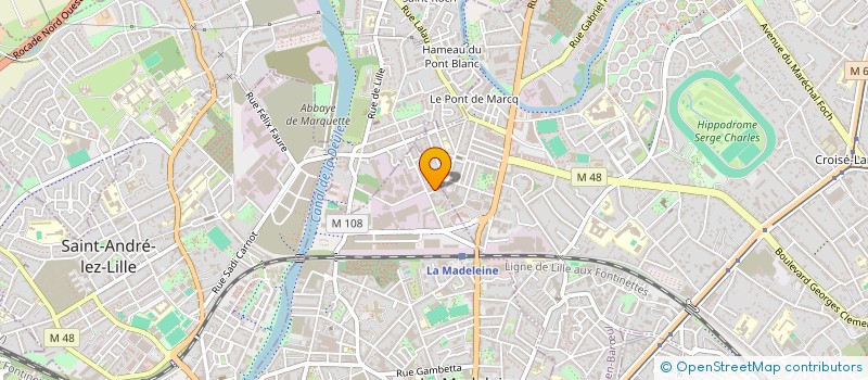 localisation de l'entreprise LA GENERALE DE BATIMENT à LA MADELEINE