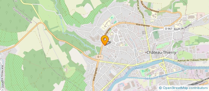 localisation de l'entreprise LA GENERALE DE COMMERCE ET DE SERVICE (LA G.C.S. - FRANCE)  CHATEAU THIERRY