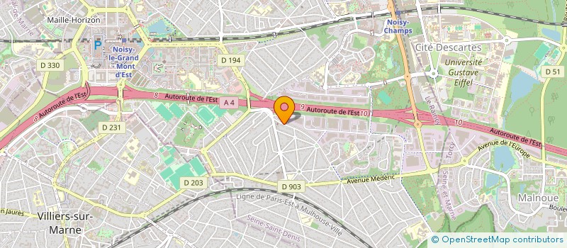 localisation de l'entreprise LA GENERALE DE CONSTRUCTION à NOISY-LE-GRAND