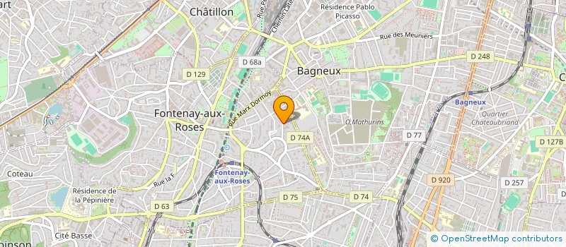 localisation de l'entreprise LA GENERALE DE FRUITS ET LEGUMES à FONTENAY-AUX-ROSES