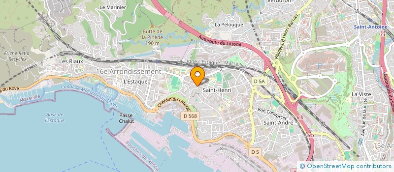 localisation de l'entreprise LA GENERALE DES TRAVAUX  MARSEILLE