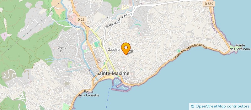 localisation de l'entreprise LA GENERALE DU BATIMENT à SAINTE-MAXIME