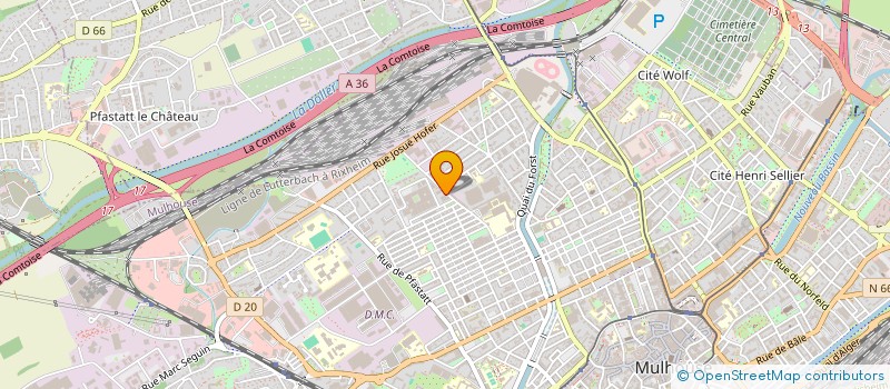 localisation de l'entreprise LA GENERALE DU BATIMENT  MULHOUSE