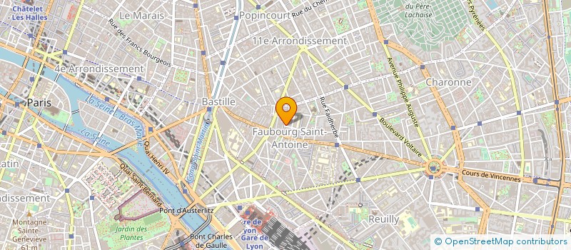 localisation de l'entreprise LA GENERALE DU BATIMENT à PARIS