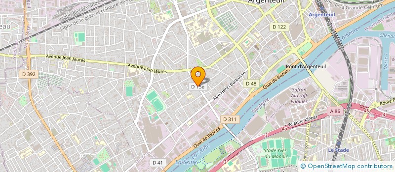 localisation de l'entreprise LA GENERALE DU BATIMENT  ARGENTEUIL