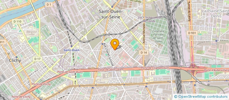 localisation de l'entreprise LA GENERALE DU BATIMENT à SAINT-OUEN-SUR-SEINE