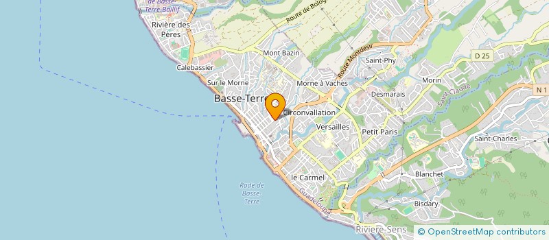 localisation de l'entreprise LA GENERALE DU BATIMENT à BASSE-TERRE