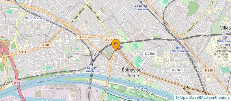 localisation de l'entreprise LA GENERALE DU BATIMENT à EPINAY-SUR-SEINE