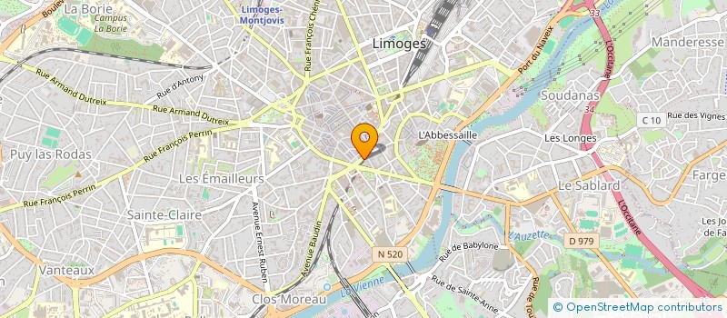 localisation de l'entreprise LA GENERALE DU BATIMENT à LIMOGES