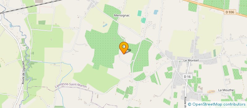 localisation de l'entreprise LA GENERALE DU BATIMENT  LAMONZIE-SAINT-MARTIN