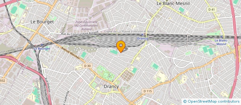 localisation de l'entreprise LA GENERALE ELEC à DRANCY