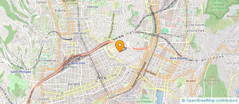 localisation de l'entreprise LA GENERALE FONCIERE DE LA BALAGNE à NICE
