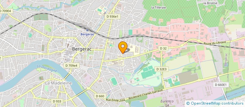 localisation de l'entreprise LA GENERALE IMMOBILIERE DU PERIGORD à BERGERAC