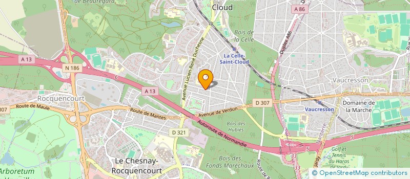 localisation de l'entreprise LA GENERALE IMMOBILIERE ECONOMIQUE  LA CELLE-SAINT-CLOUD