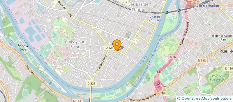 localisation de l'entreprise LA GENERALE INDIVIDUELLE DE CHAUFFAGE à CROISSY-SUR-SEINE