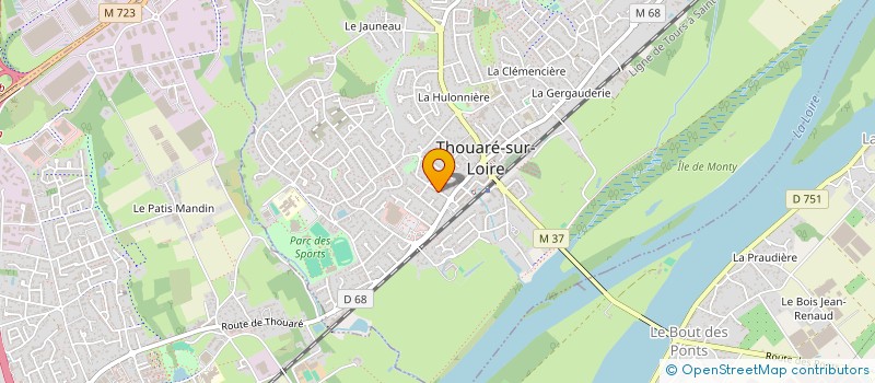 localisation de l'entreprise LA GENERALE LUTHERIE à THOUARE-SUR-LOIRE