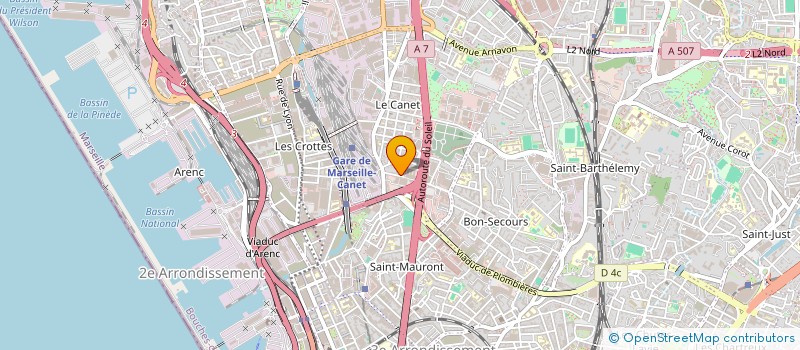localisation de l'entreprise LA GENERALE MENUISERIE à MARSEILLE