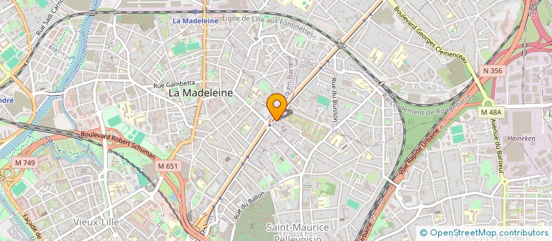 localisation de l'entreprise LA GENERALE TRAVAUX ENTRETIEN à MARCQ-EN-BARŒUL