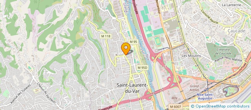 localisation de l'entreprise LA GENERATION  SAINT-LAURENT-DU-VAR