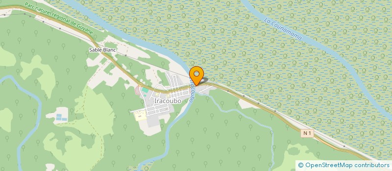 localisation de l'entreprise LA GENESE  IRACOUBO