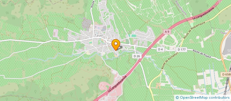 localisation de l'entreprise LA GENESTIERE - CHATEAUNEUF-DU-PAPE à TAVEL
