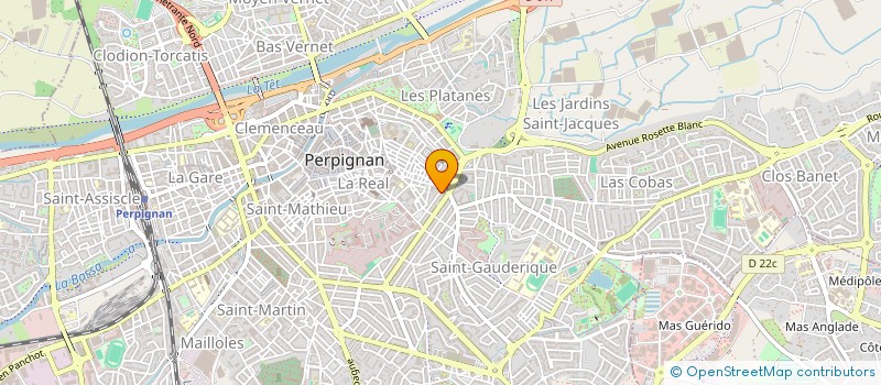 localisation de l'entreprise LA GENEVOISE  PERPIGNAN