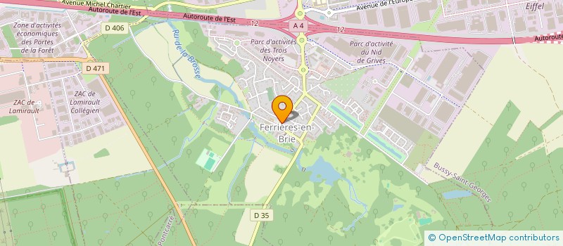 localisation de l'entreprise LA GENEVOISE  FERRIERES-EN-BRIE