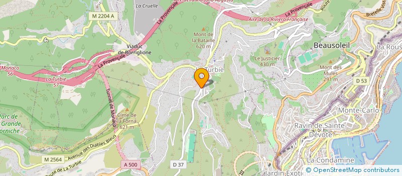 localisation de l'entreprise LA GENISSE à LA TURBIE