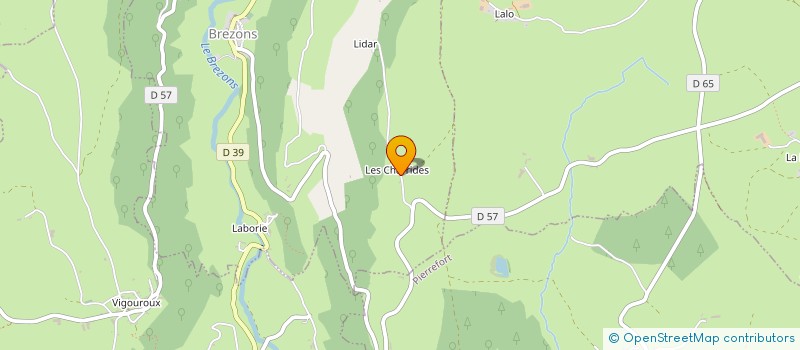 localisation de l'entreprise LA GENTIANE à CEZENS