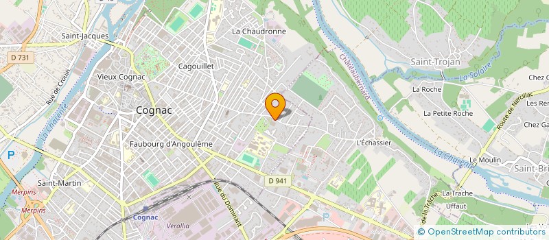 localisation de l'entreprise LA GENTIANE à COGNAC