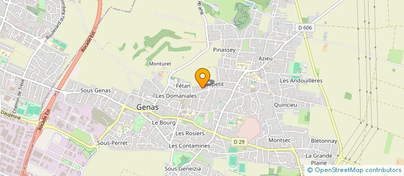 localisation de l'entreprise LA GENTIANE  GENAS