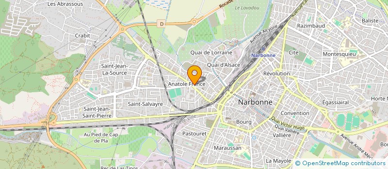 localisation de l'entreprise LA GENTIANE à NARBONNE