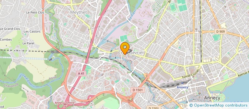 localisation de l'entreprise LA GENTIANE , ASSOCIATION DE GESTION DE LA MONNAIE LOCALE COMPLEMENTAIRE, CITOYENNE ET SOLIDAIRE DU BASSIN ANNECIEN à ANNECY