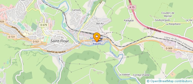 localisation de l'entreprise LA GENTIANE ASSOCIATION SPORTIVE DU COLLEGE LA VIGIERE à SAINT-FLOUR