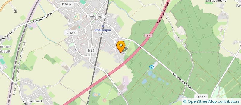 localisation de l'entreprise LA GENTILCHOMMIERE  PHALEMPIN