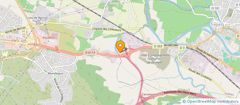 localisation de l'entreprise LA GENTILHOMMIERE NATACHA  TREBES