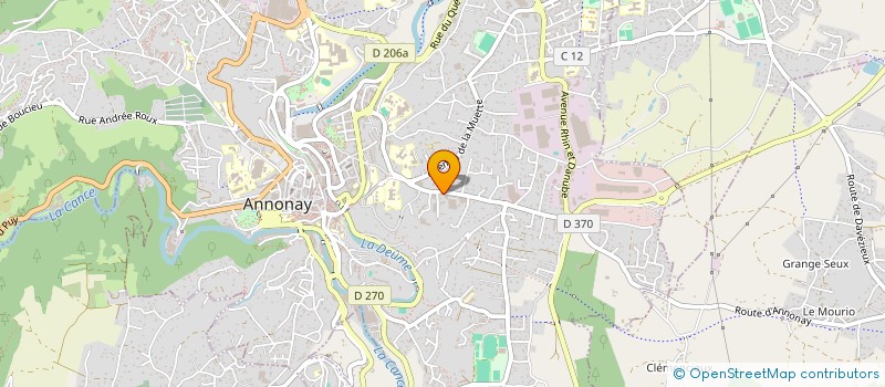 localisation de l'entreprise LA GEODE 2 à ANNONAY