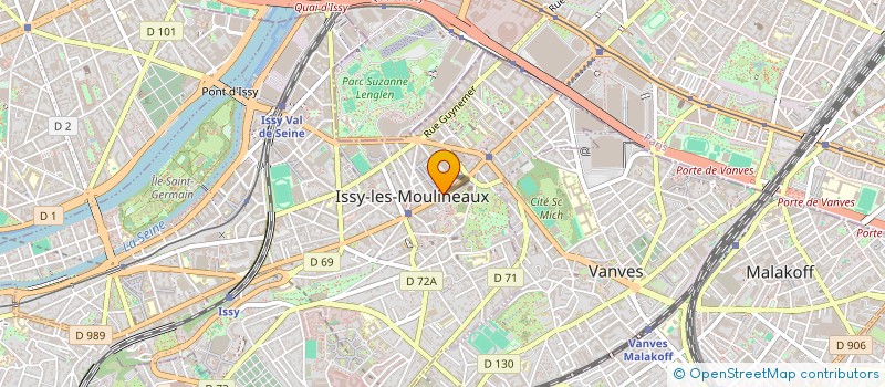 localisation de l'entreprise LA GER à ISSY-LES-MOULINEAUX