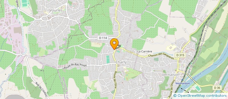 localisation de l'entreprise LA GERANDE MAISON  CHARLY