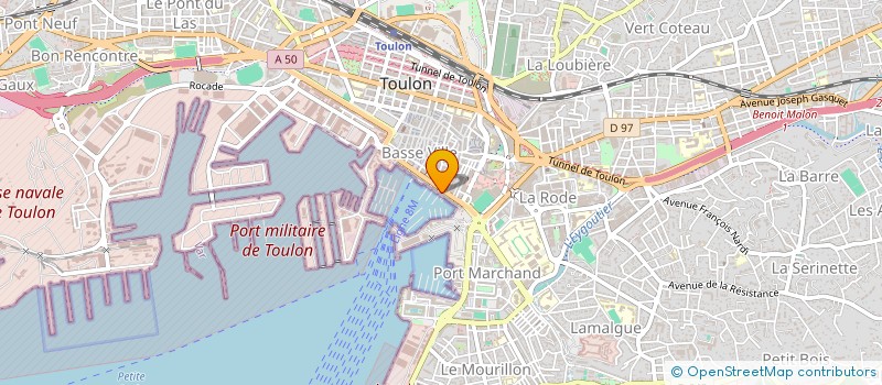 localisation de l'entreprise LA GERBE D'OR à TOULON