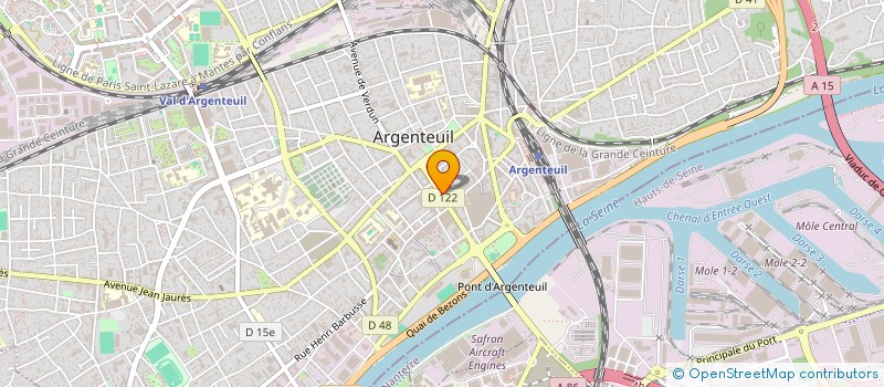 localisation de l'entreprise LA GERBE D'OR à ARGENTEUIL