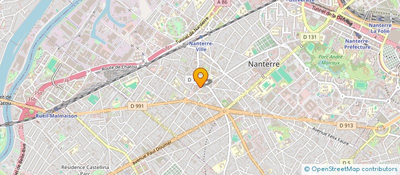 localisation de l'entreprise LA GERBE D OR à NANTERRE
