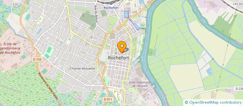 localisation de l'entreprise LA GERBE D'OR  ROCHEFORT