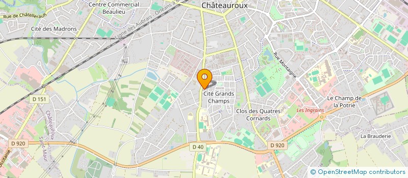 localisation de l'entreprise LA GERBE D OR à CHATEAUROUX